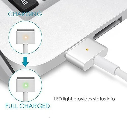 "Apple MacBook Charger 60W MagSafe 2 Power Adapter with T-Tip – Safe, Fast Charging for Mac Pro and Air Models"
