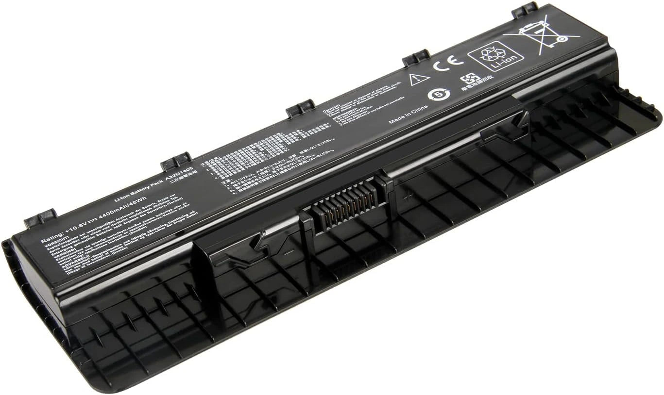 A32N1405 laptop battery compatible with ASUS ROG G551, N551, G771 series – 10.8V 4400mAh 6-cell black replacement battery