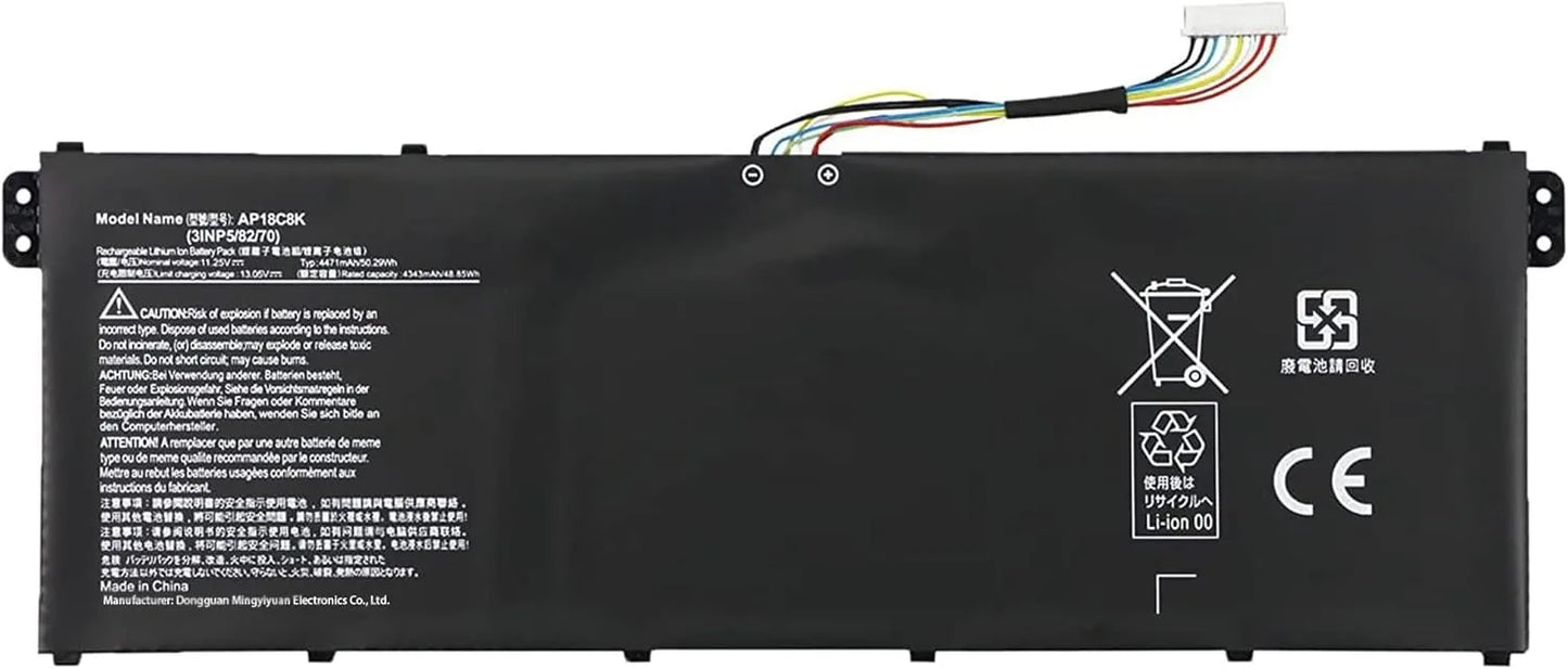 "Acer AP18C8K Replacement Battery for Swift 3 SF314-57-77MU, SF314-57G-57HM, and Chromebook 314 C933-C7GM"