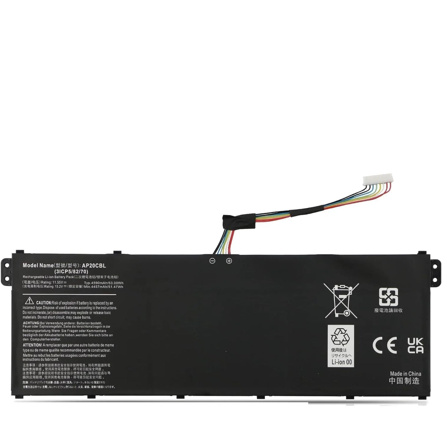 "AP20CBL Laptop Battery for Acer Aspire 5 A515-45, A515-46, Aspire 7 A715-43G, Swift 3 SF314-43, SF314-511, Vero AV15-51, TravelMate Spin B3 – High-Performance Replacement Battery"