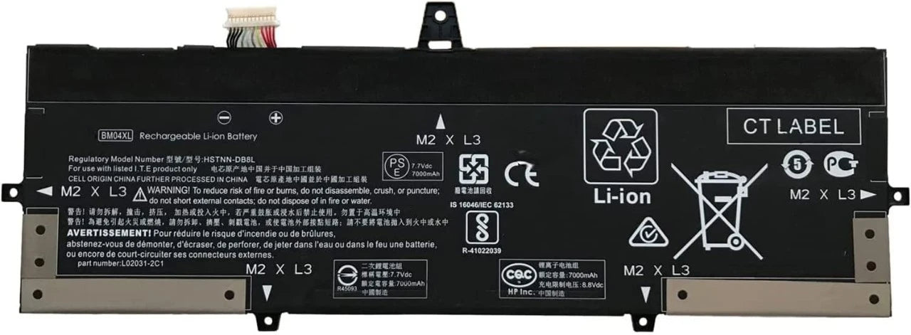 BM04XL Laptop Battery – Compatible replacement battery for HP EliteBook X360 1030 G3/G4, high-capacity and reliable performance.