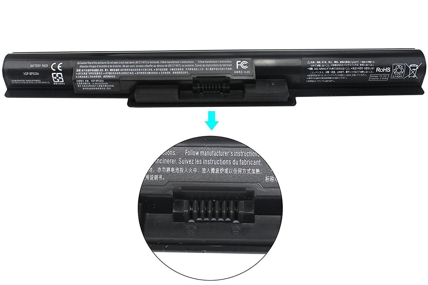 Buy Sony Vaio BPS35A Battery – Compatible with Sony Vaio SVF142, SVF152 Series, Reliable & Durable Laptop Battery Replacement