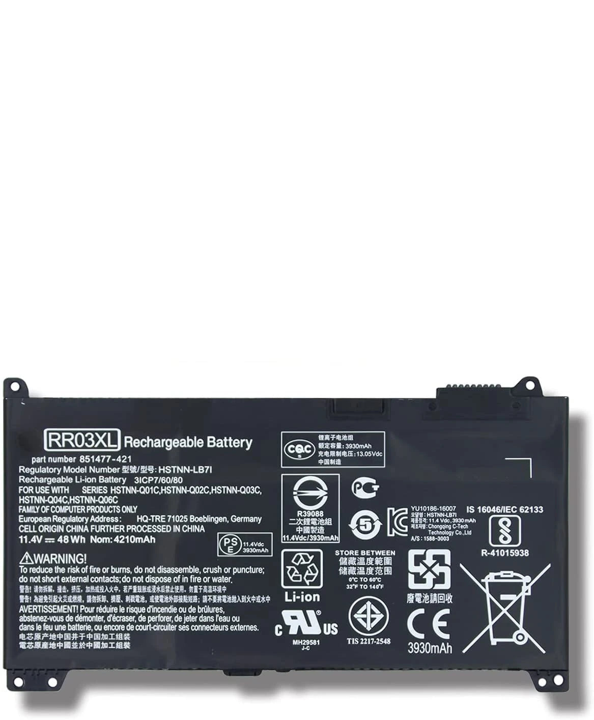 RR03XL Laptop Battery Compatible with HP ProBook 440 G4, 450 G4, 470 G4