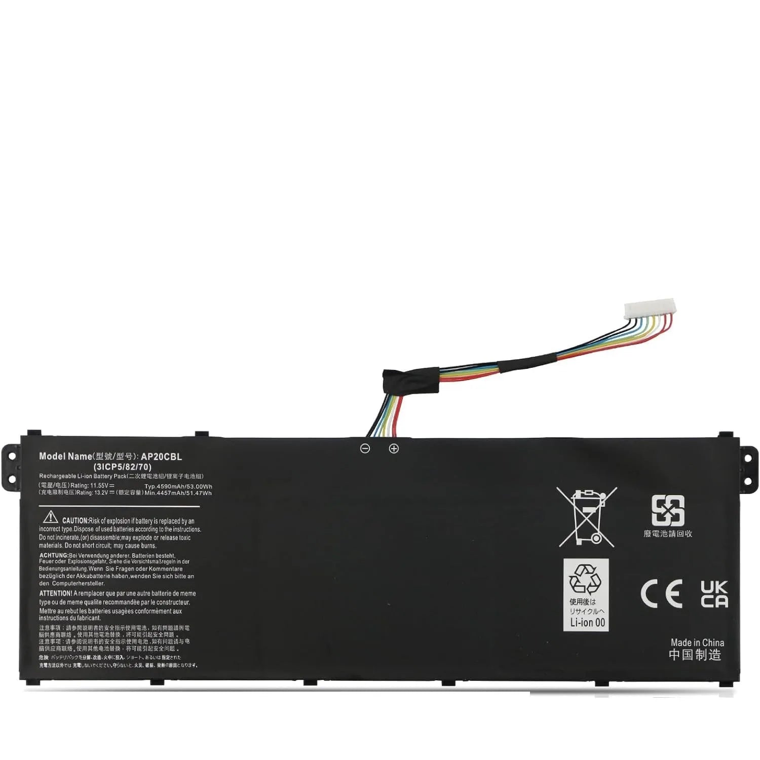 "AP20CBL Laptop Battery for Acer Aspire 5 A515-45, A515-46, Aspire 7 A715-43G, Swift 3 SF314-43, SF314-511, Vero AV15-51, TravelMate Spin B3 – High-Performance Replacement Battery"