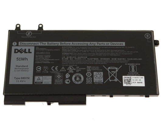 Dell R8D7N Original Laptop Battery – 51Wh 3-Cell for Latitude 5400, 5401, 5500, Precision 3540 – Genuine Dell Replacement