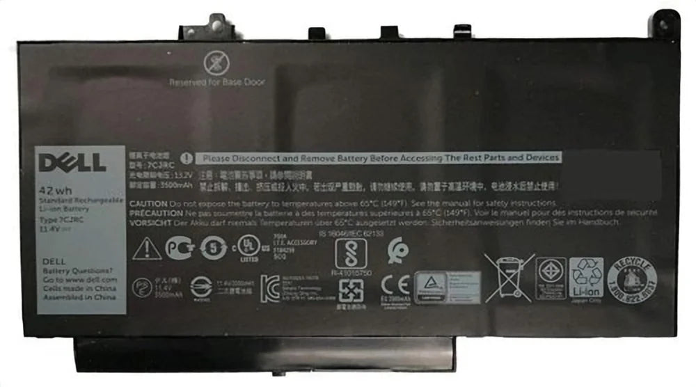 "Buy Genuine Dell V6VMN 42Wh Battery for Latitude E7470/E7270 – 100% Original Box Pack with 1-Year Service Center Warranty